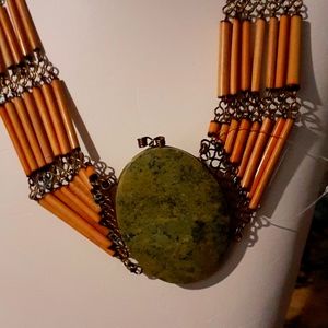 African vintage adventurine necklace